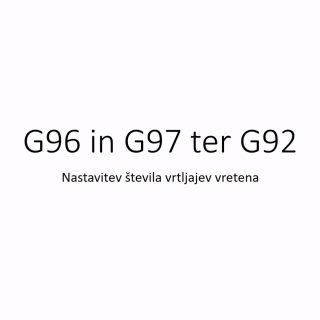 WinNC - Struženje - G96, G97 in G92
