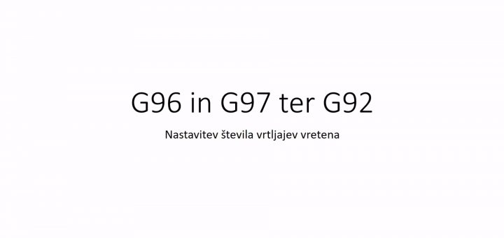 WinNC - Struženje - G96, G97 in G92