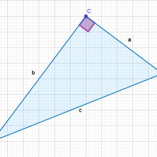 Slika pravokotnega trikotnika