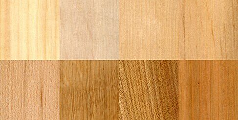 Različne vrste lesa